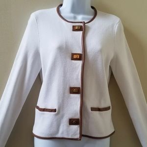 Lauren Ralph Lauren white cotton sweater